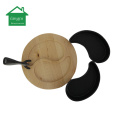 Cast Iron Wooden Base Sizzling Fried Steak Pan